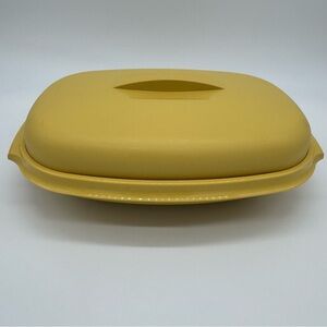 Tupperware Yellow Steamer Dish